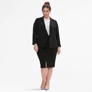 MM LAFLEUR The Wells Blazer Jacket Black Sz 1X {3W18}